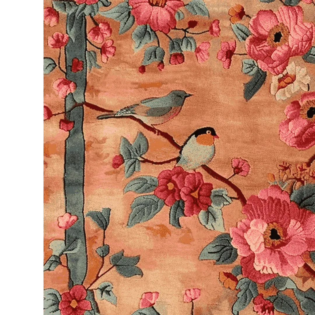 Birdsong in Bloom Hand Knotted Rug