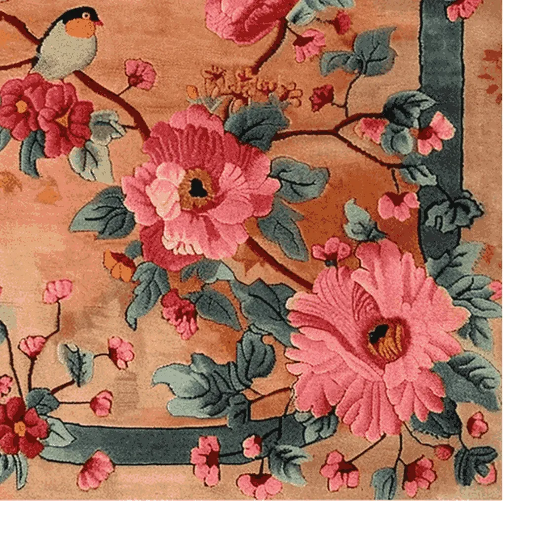 Birdsong in Bloom Hand Knotted Rug