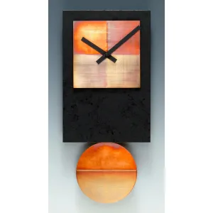 Black Tie Copper Pendulum Wall Clock by Leonie Lacouette