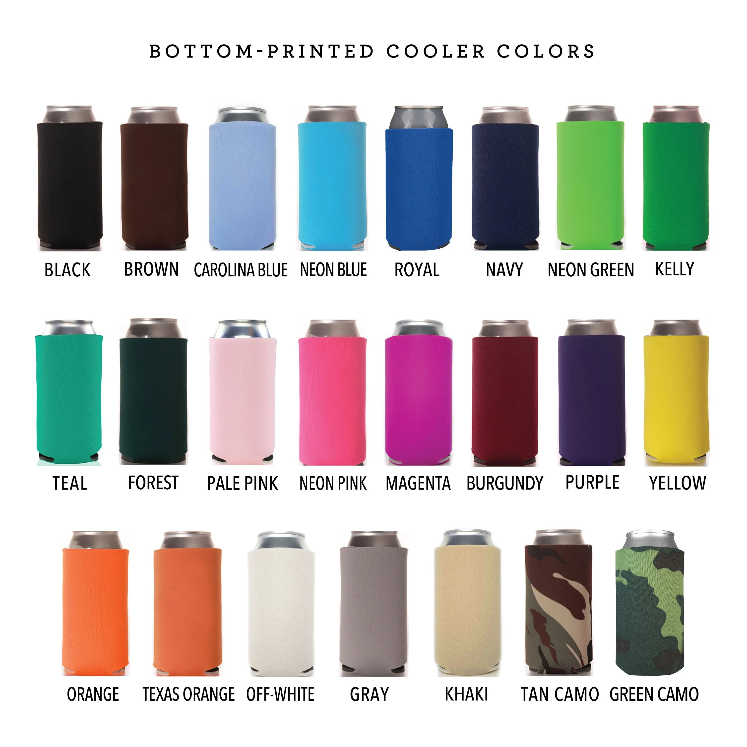 Bottom-Printed Wedding Can Cooler #150