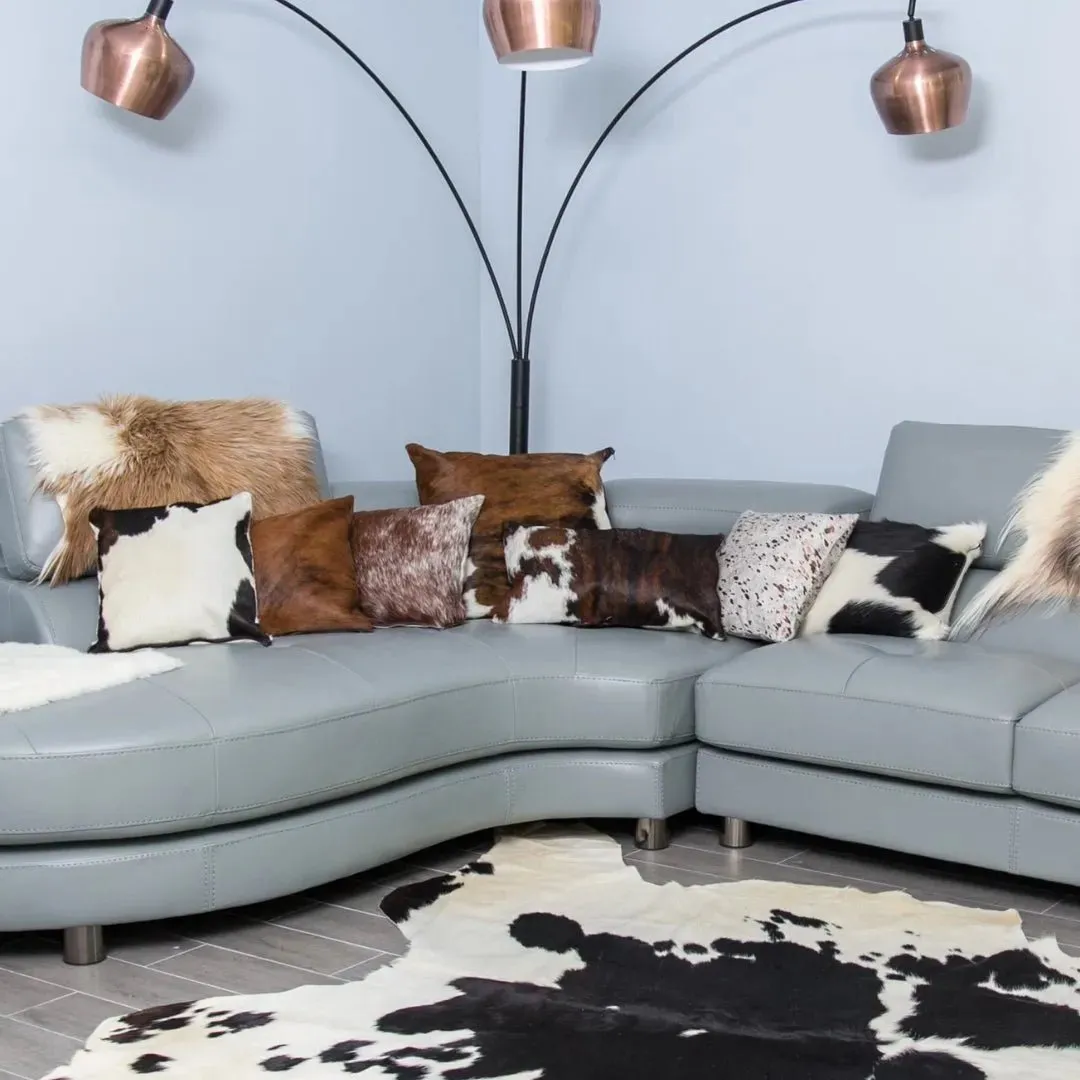 Brown and White Cowhide Pillow Cover---PL108
