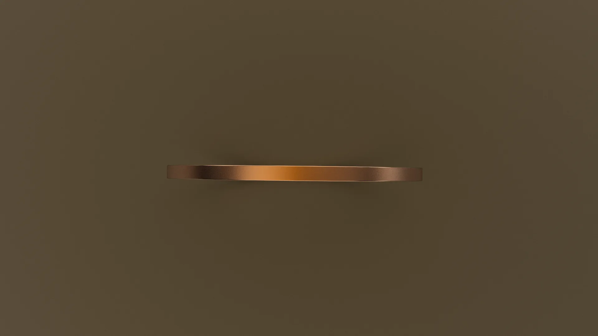 Brushed Rose Gold 1mm Flat Wedding Band
