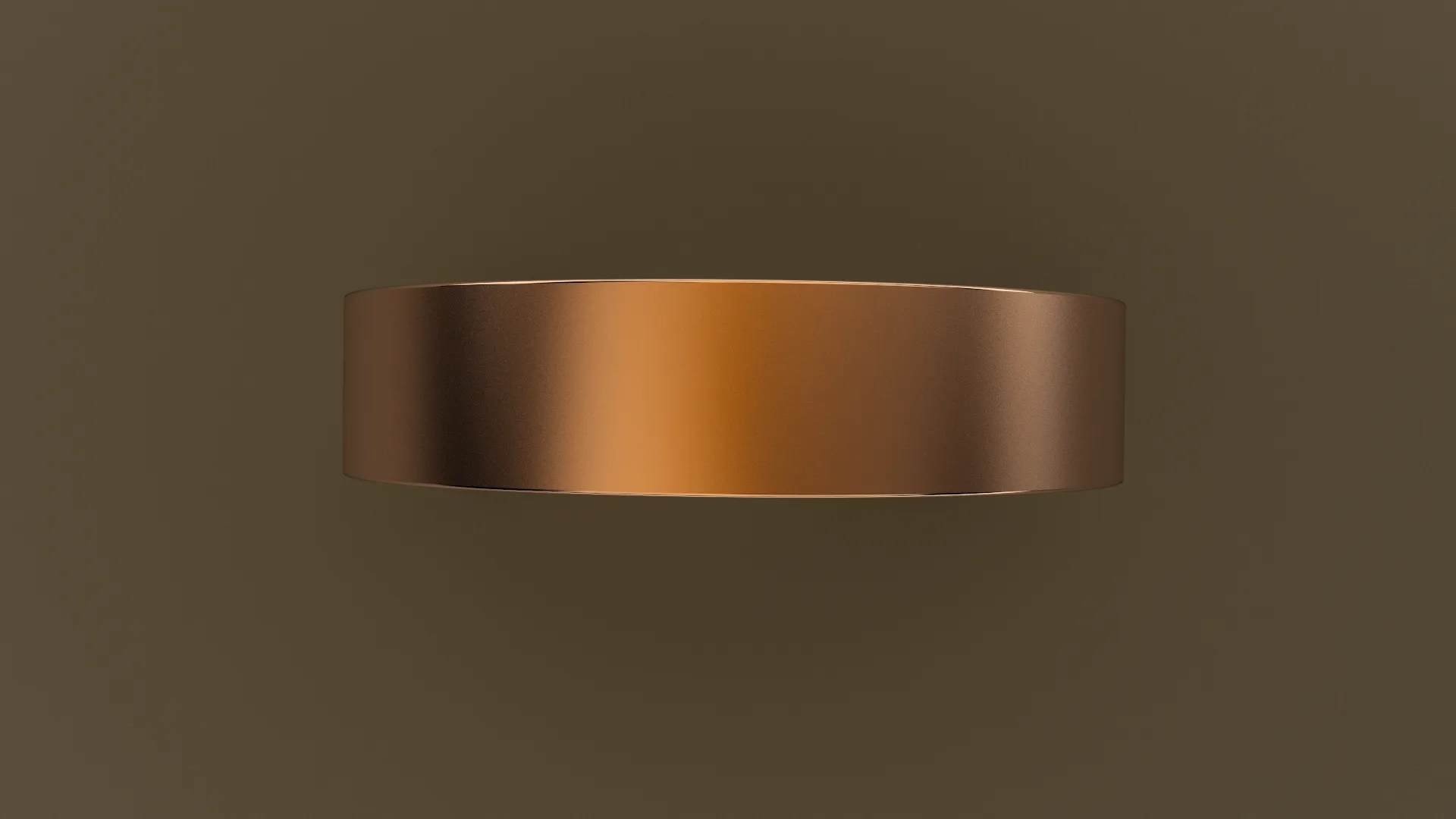 Brushed Rose Gold 5mm Flat Wedding Band