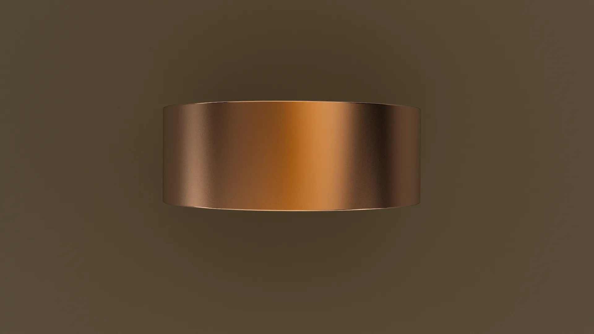 Brushed Rose Gold 8mm Flat Wedding Band