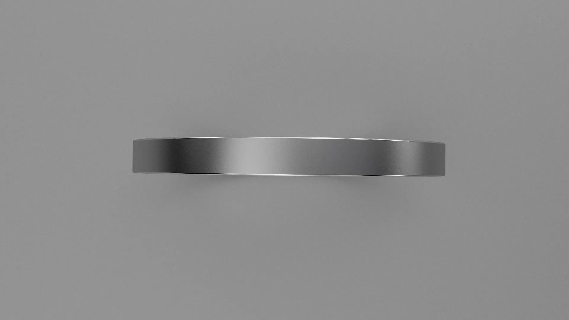 Brushed Sterling Silver 2mm Flat Wedding Band