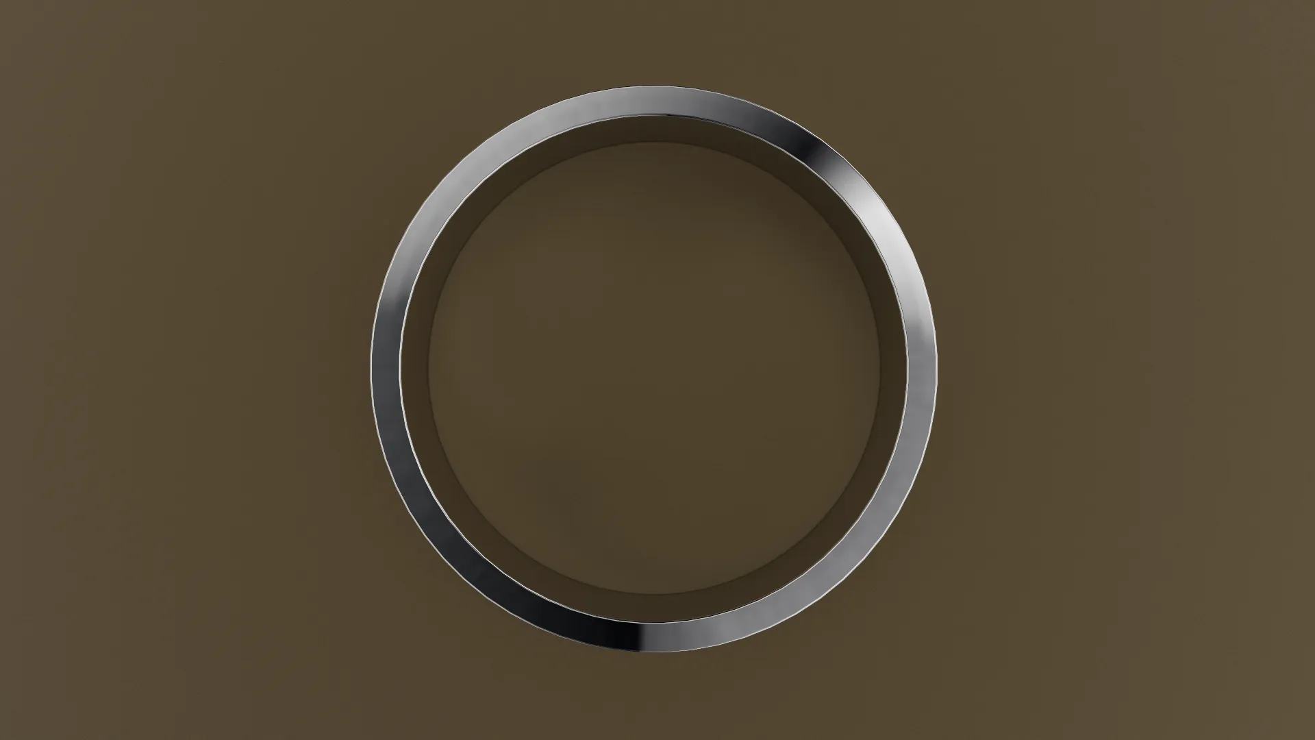 Brushed White Gold 7mm Flat Wedding Band