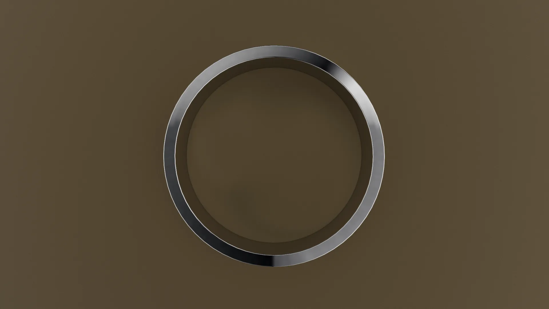 Brushed White Gold 8mm Flat Wedding Band