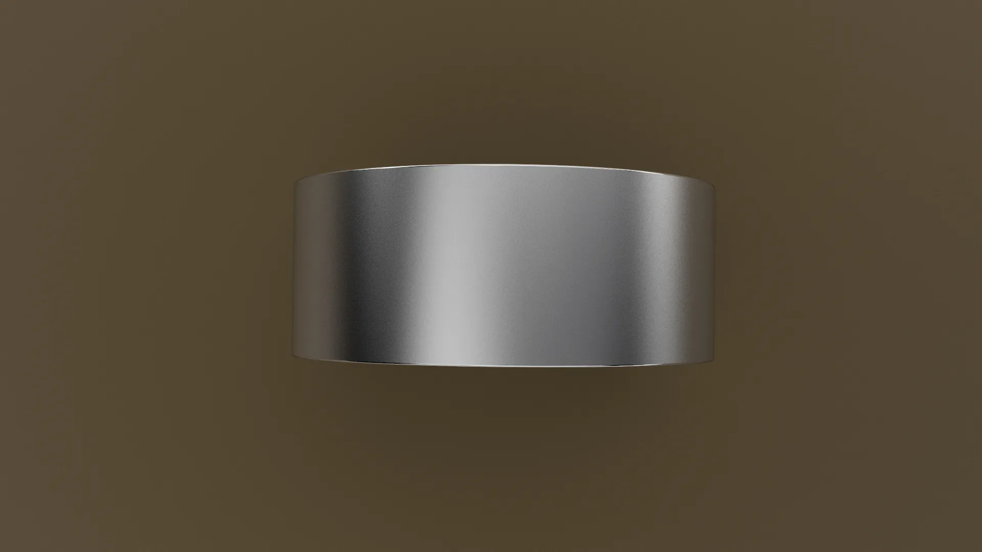 Brushed White Gold 9mm Flat Wedding Band