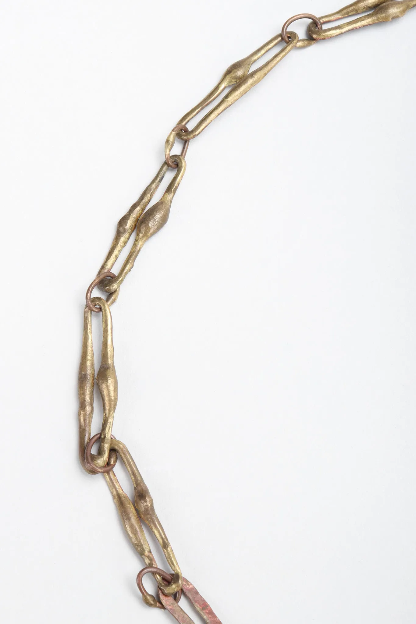 Brutalist Waterfall Face Necklace