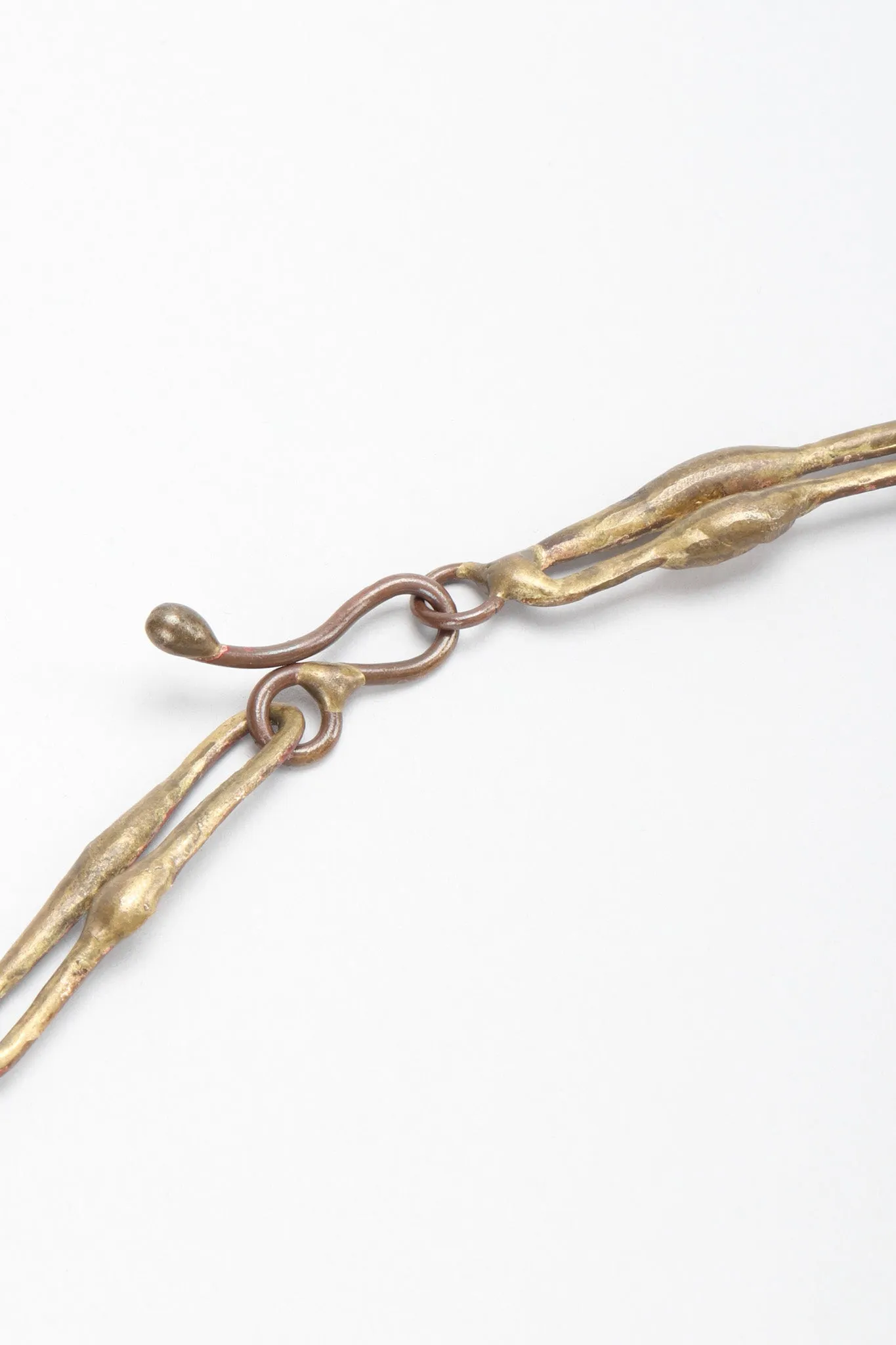 Brutalist Waterfall Face Necklace