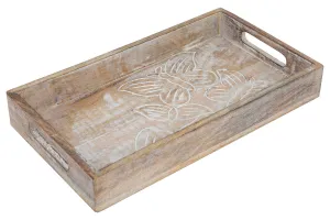 Butterflies in Whitewash Tray (Large)
