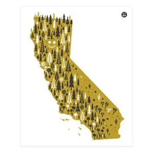 California Forests Silkscreen Print