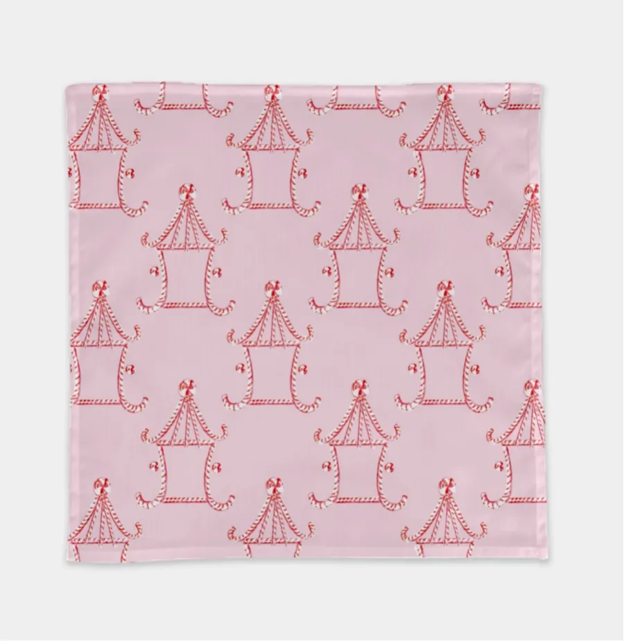 Candy Cane Pagoda Napkins set of 2
