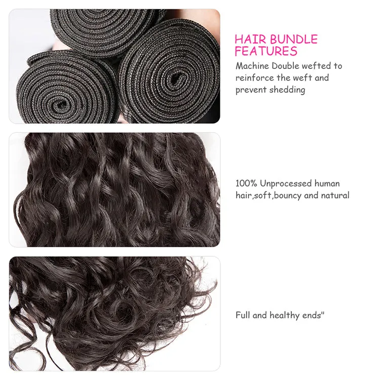 CEXXY LUXURY SERIES VIRGIN HAIR Water Wave BUNDLE DEAL