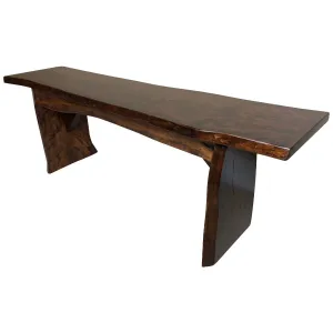 Cherry Live Edge Bench, Asbury Stain