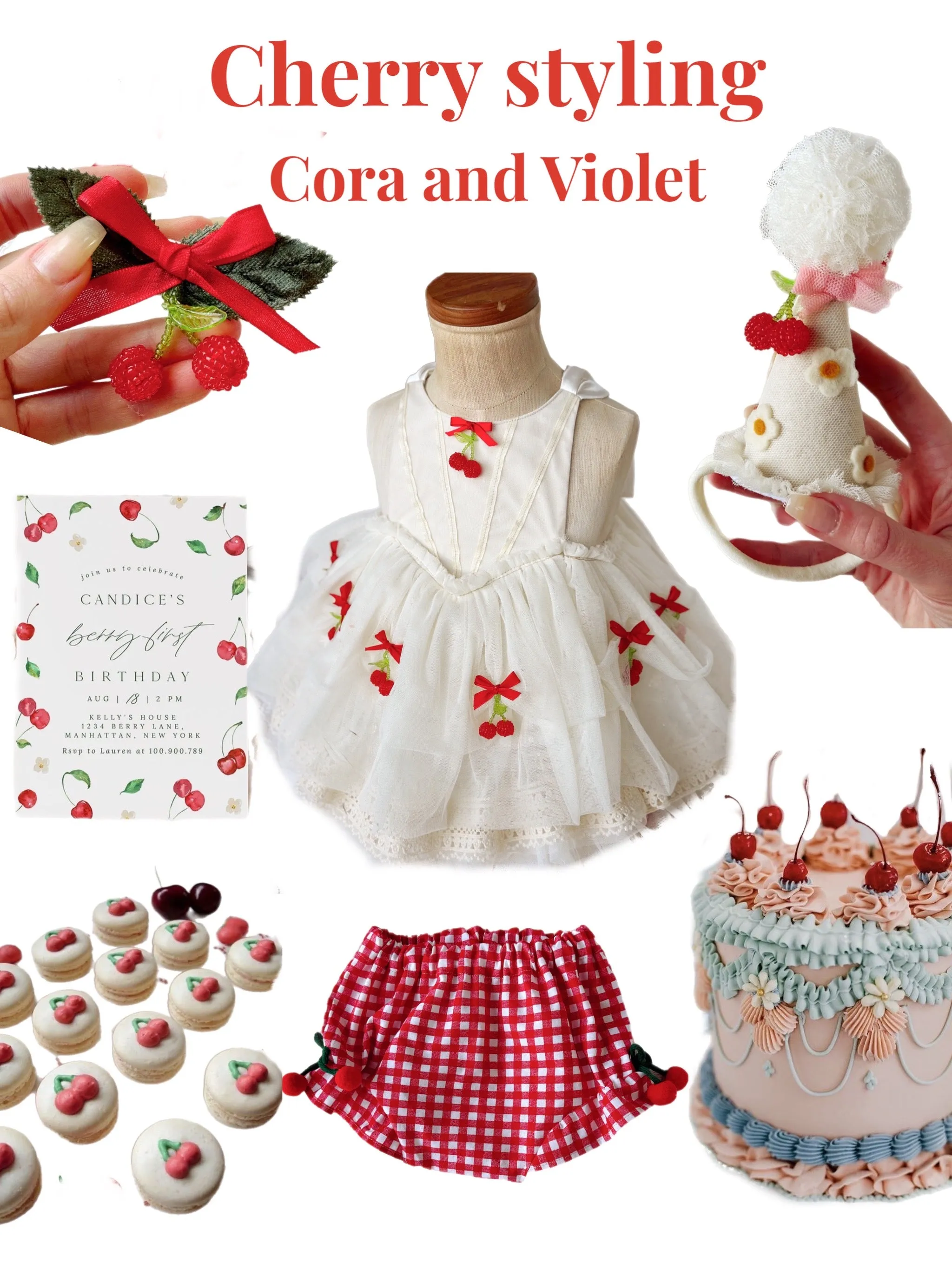 cherry party hat