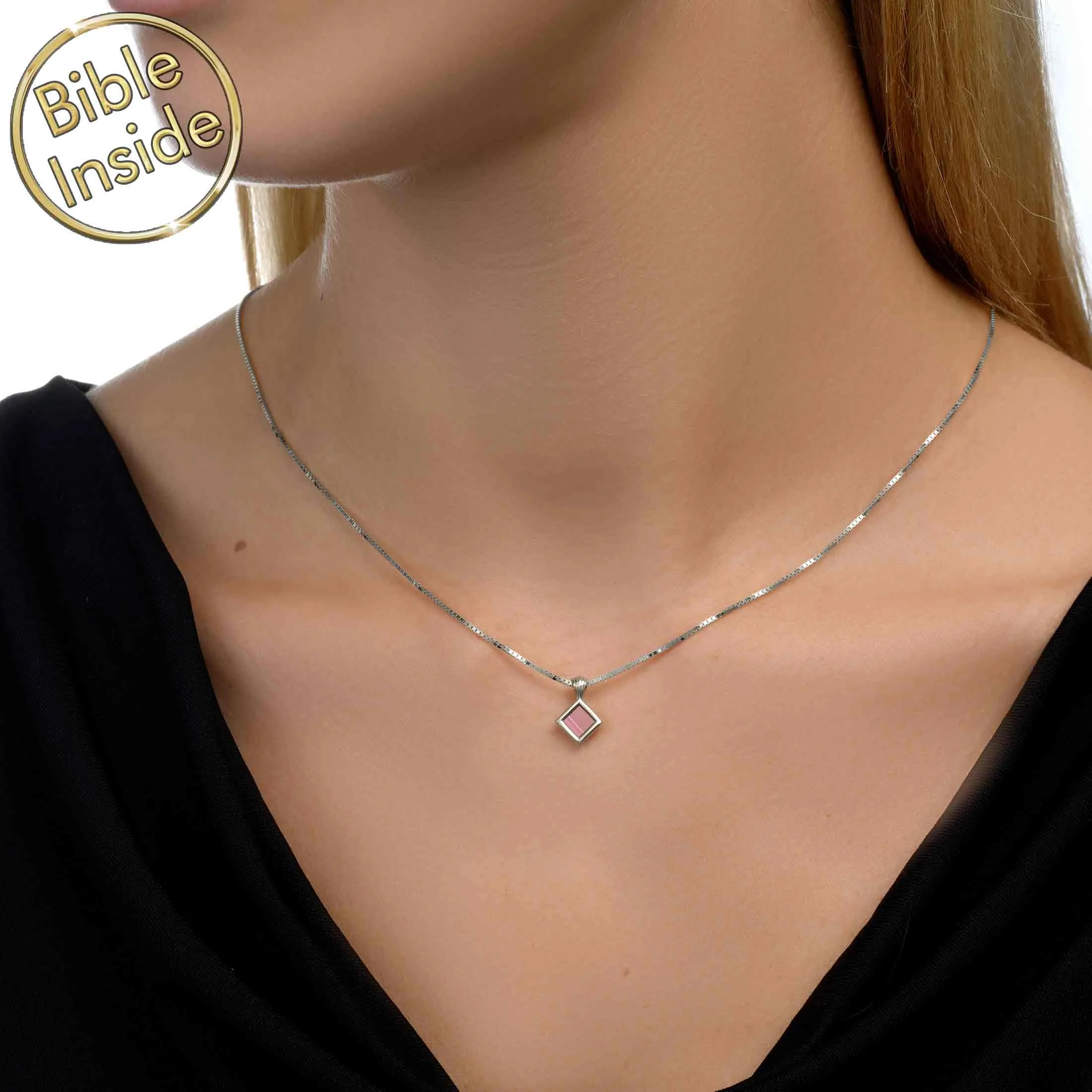 Christian Jewelry for Women with Nano Bible - Essence Pendant