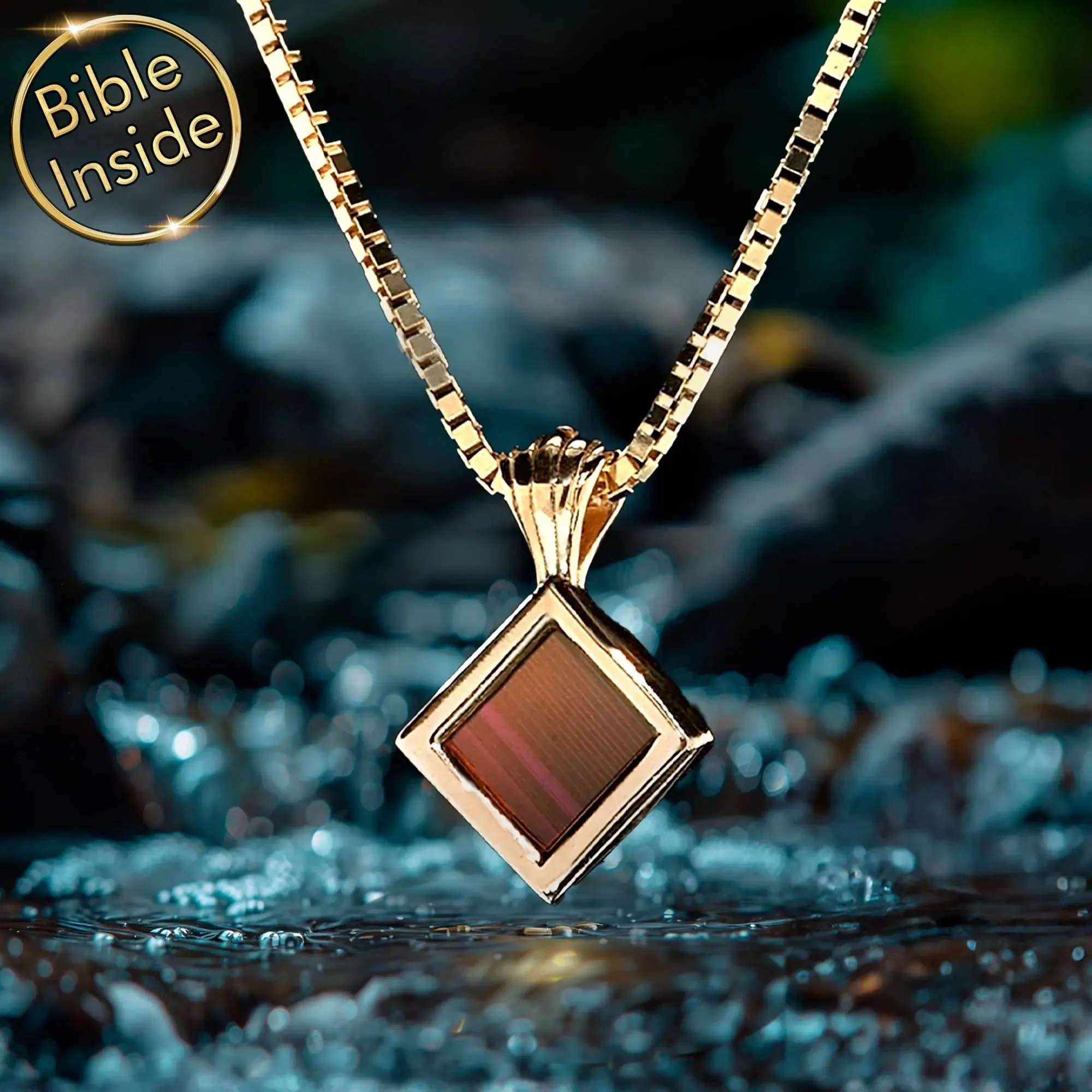 Christian Jewelry for Women with Nano Bible - Essence Pendant