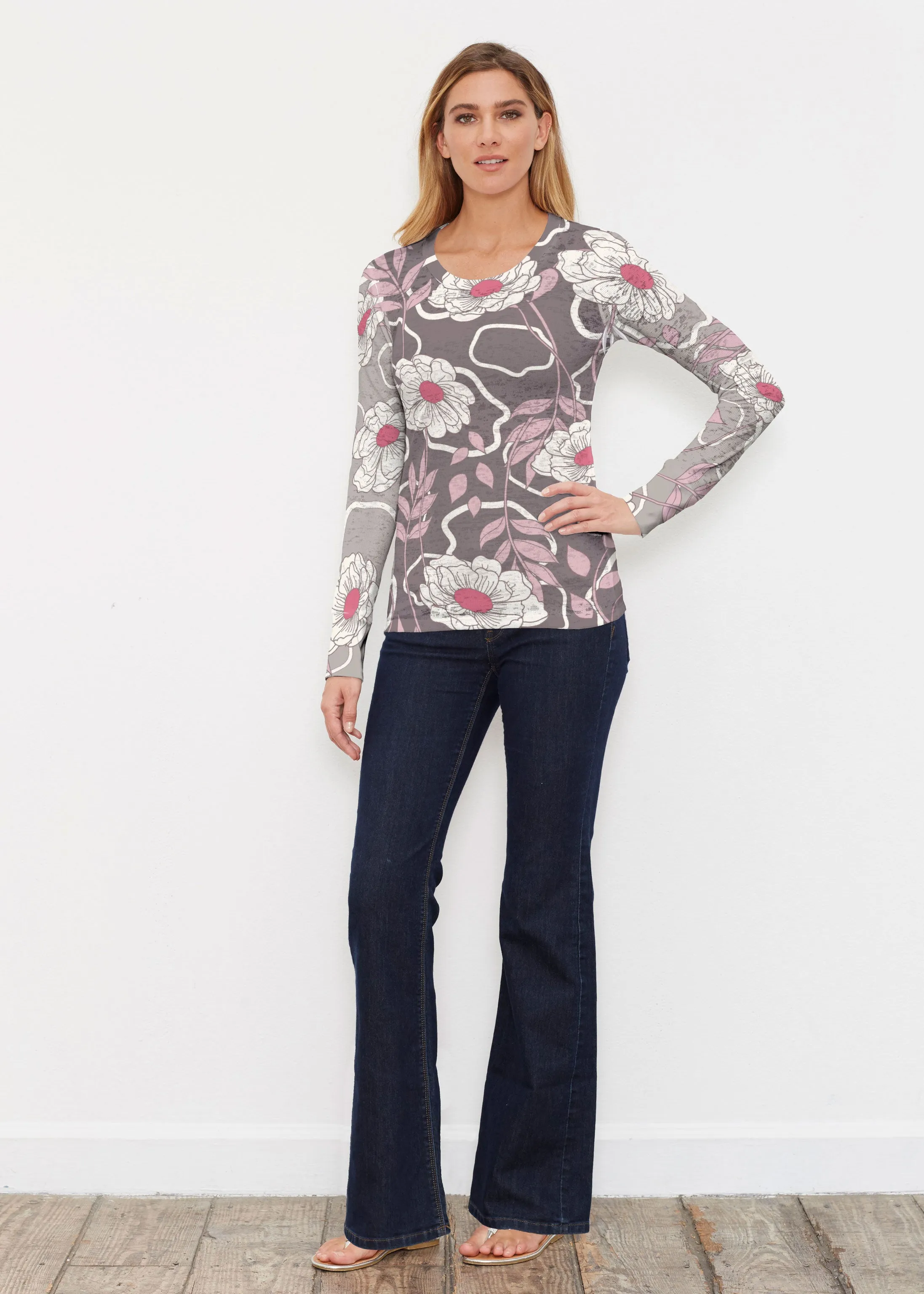 Clarisse (8125) ~ Thermal Long Sleeve Crew Shirt