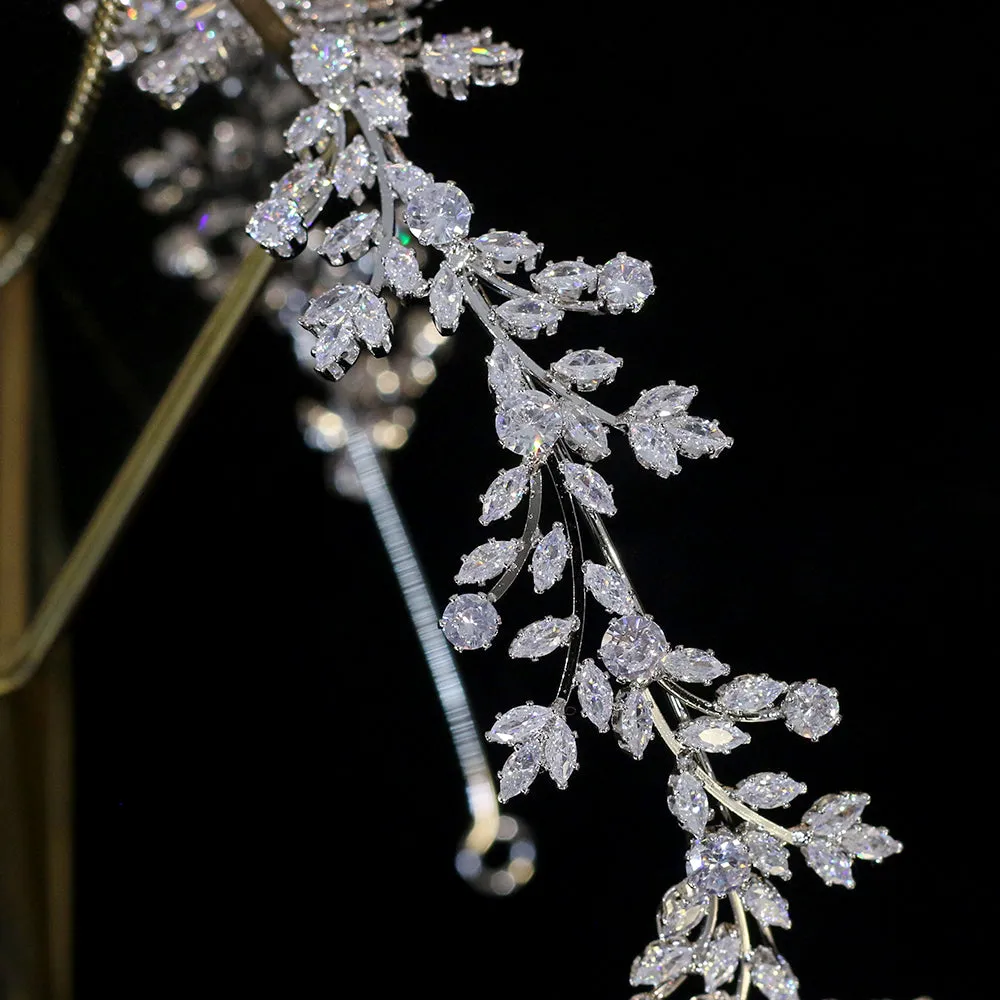 Classic Crystal Wedding Headwear Zirconia Hairband Bridal Hair Accessories