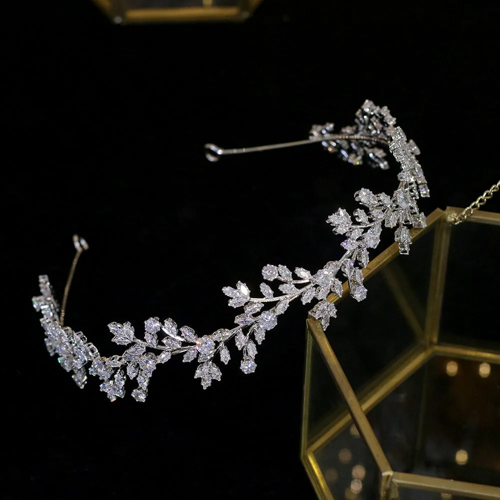 Classic Crystal Wedding Headwear Zirconia Hairband Bridal Hair Accessories