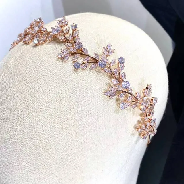 Classic Crystal Wedding Headwear Zirconia Hairband Bridal Hair Accessories