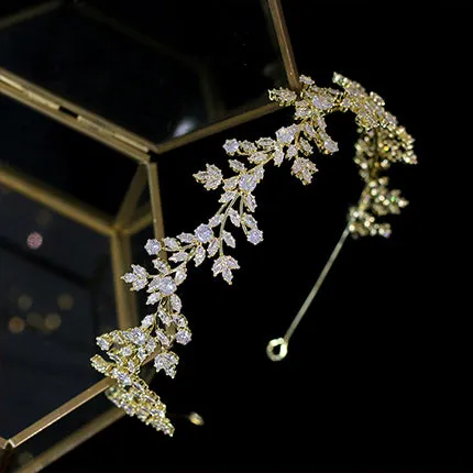 Classic Crystal Wedding Headwear Zirconia Hairband Bridal Hair Accessories