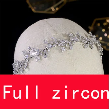 Classic Crystal Wedding Headwear Zirconia Hairband Bridal Hair Accessories