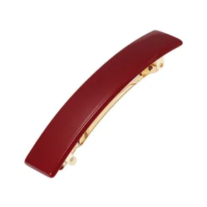 Classic Rectangle Barrette Solid - Cranberry