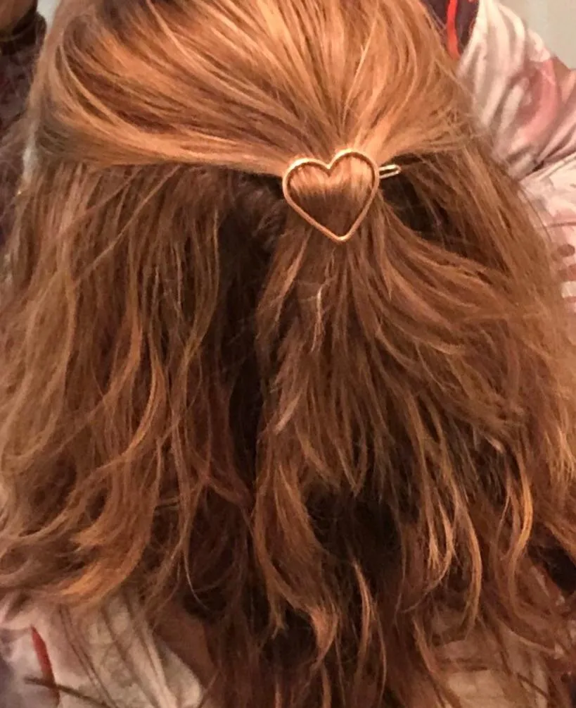 Copper Heart Barrette