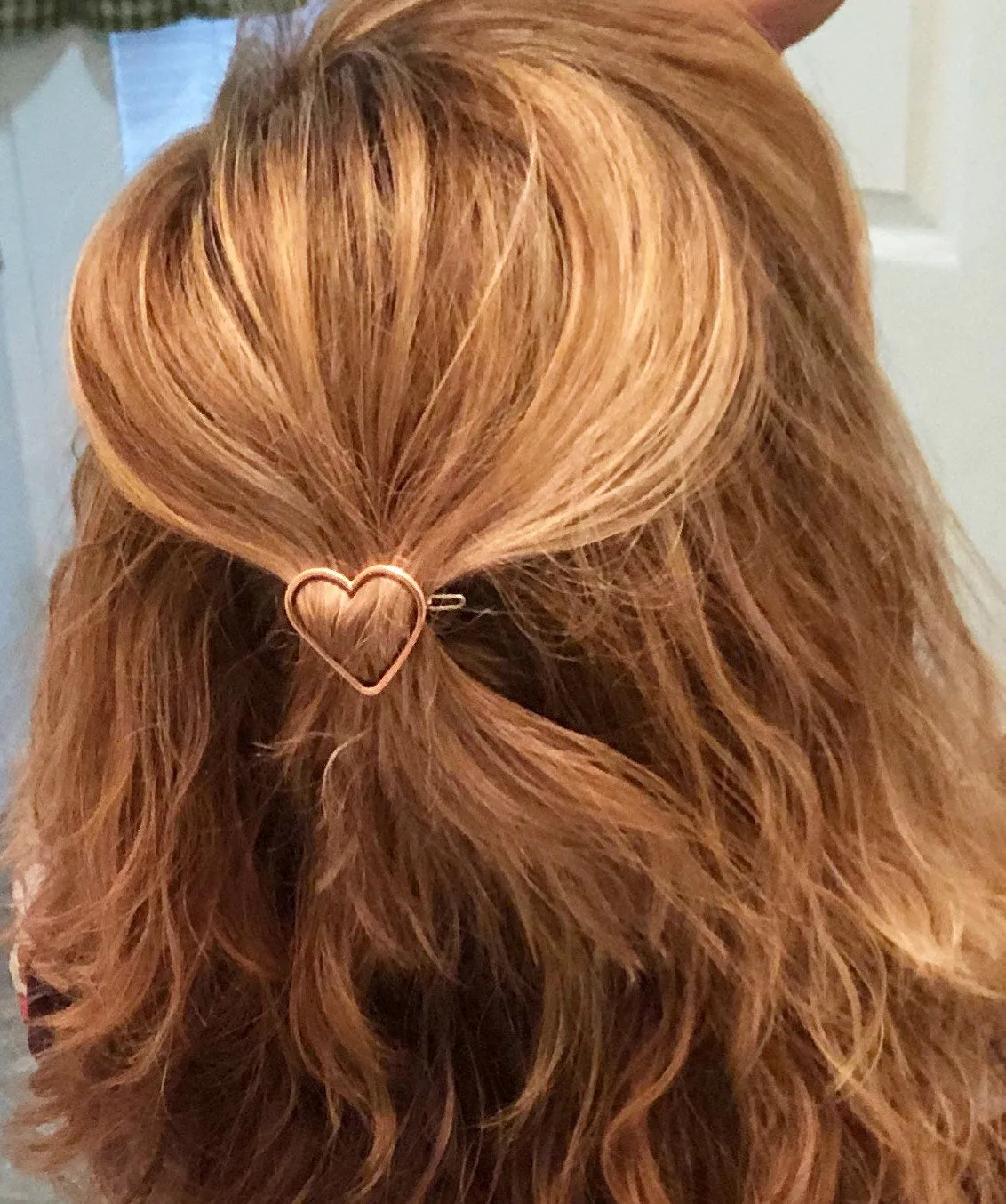 Copper Heart Barrette