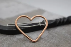 Copper Heart Barrette