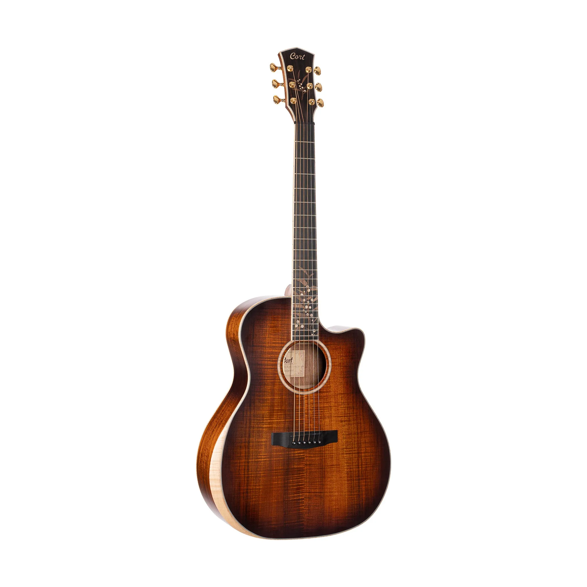 Cort THE-BLACK-TREE Limited Edition Acoustic Guitar w/Case, Light Burst Satin