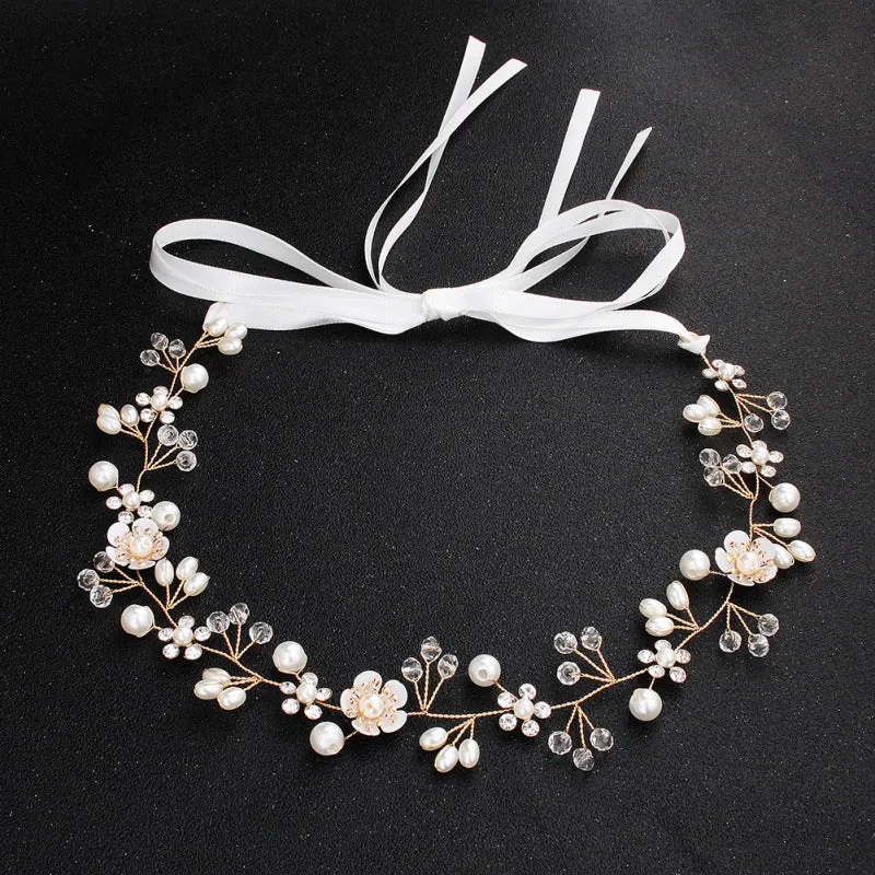 Crystal Pearl Bridal Headband