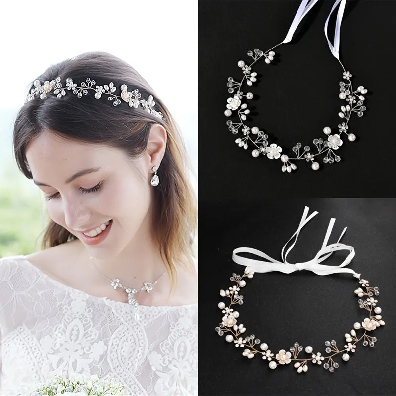 Crystal Pearl Bridal Headband