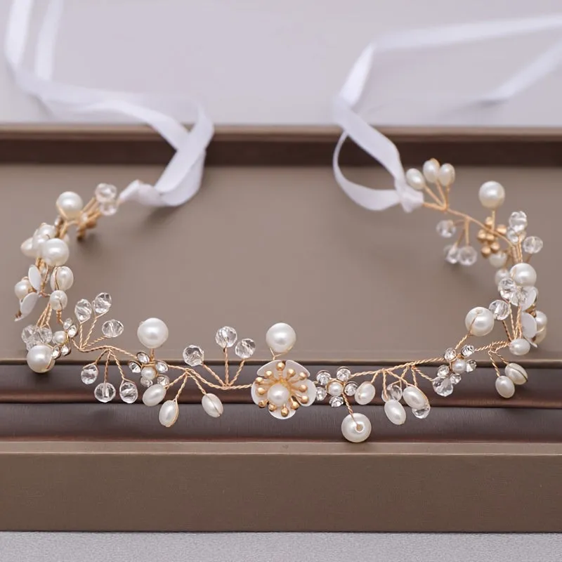 Crystal Pearl Bridal Headband