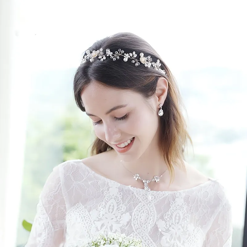 Crystal Pearl Bridal Headband