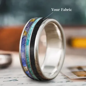 Custom Design - 3-Inlay Narrow Center Ring 0GXOm0iY2h7rbJoz8Tdo79Vq