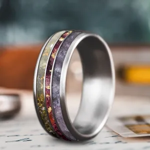 Custom Design - 3-Inlay Narrow Center Ring 2nB1Frof7ctKeG2HRZeDdCKM