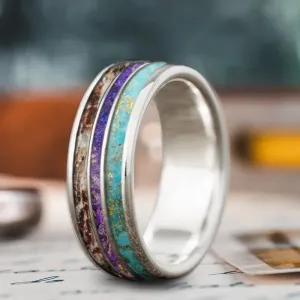 Custom Design - 3-Inlay Narrow Center Ring 5NgZ4EIztqUAY_aUIz1YjKif