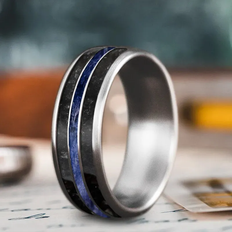 Custom Design - 3-Inlay Narrow Center Ring mz06lF-3HeiFqPuAFfuLmLfU