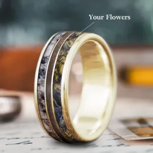 Custom Design - 3-Inlay Narrow Center Ring oIr7cQfl4ISRyrcNbGvNAZny