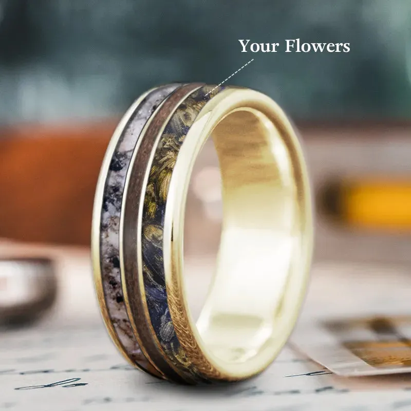 Custom Design - 3-Inlay Narrow Center Ring oIr7cQfl4ISRyrcNbGvNAZny