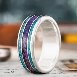 Custom Design - 3-Inlay Wide Center Ring SE8_TASkWSxwS2R6VJEM1cZU