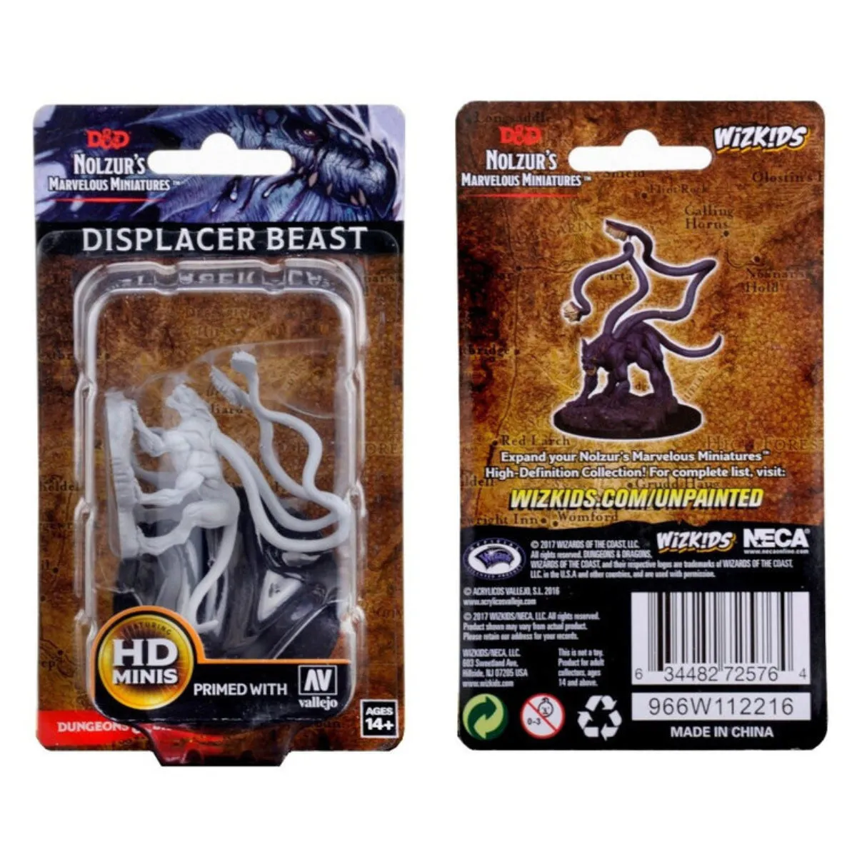 D&D Nolzurs Marvelous Unpainted Miniatures Displacer Beast
