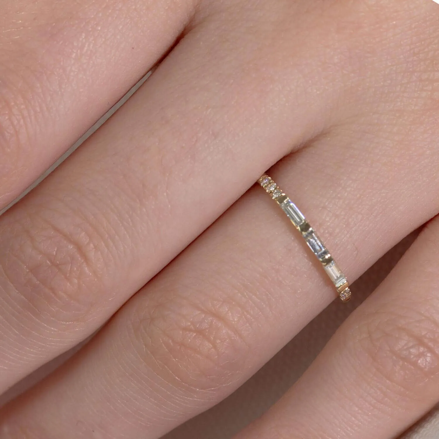 Dana Baguette diamond band