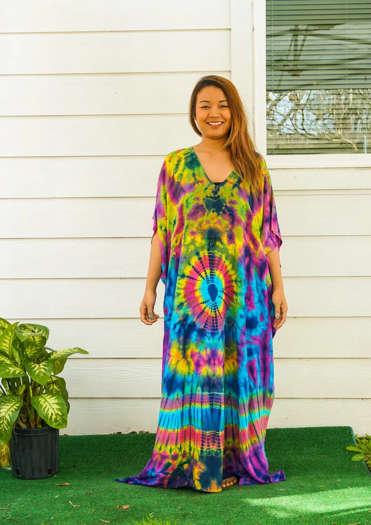 Dancing Colorscape Tie Dye Kaftan