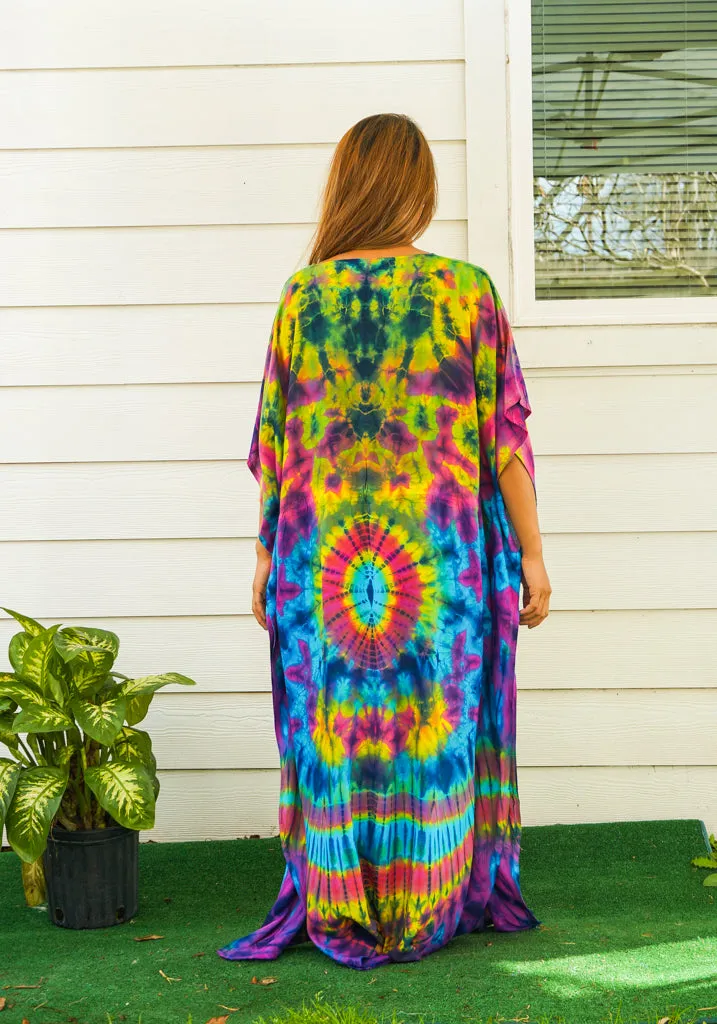 Dancing Colorscape Tie Dye Kaftan