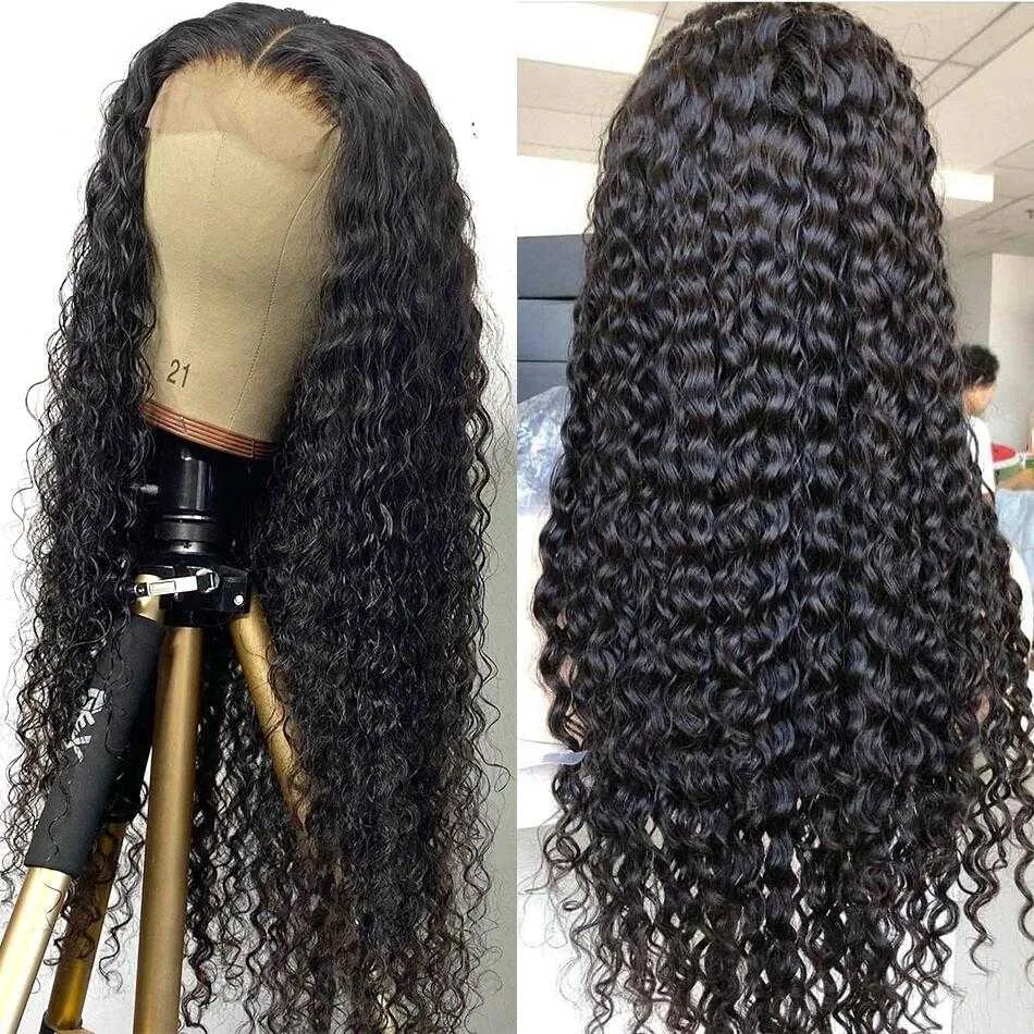 Deep Wave Lace Front Wigs 13x4/13x6 Transparent Lace Frontal Human Hair Wig