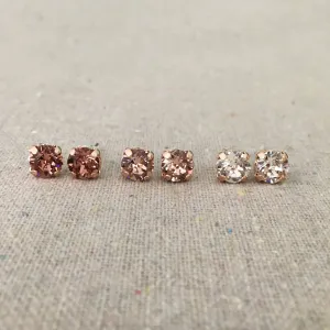Diamante Post Earrings • 6mm